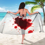 Blood Splashed Print Beach Sarong Wrap