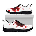 Blood Splashed Print Black Sneakers