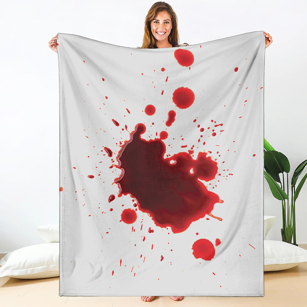 Blood Splashed Print Blanket