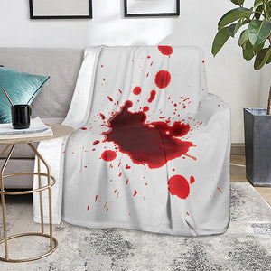 Blood Splashed Print Blanket