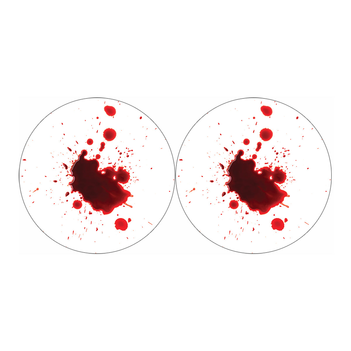 Blood Splashed Print Car Coasters