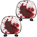 Blood Splashed Print Car Headrest Covers