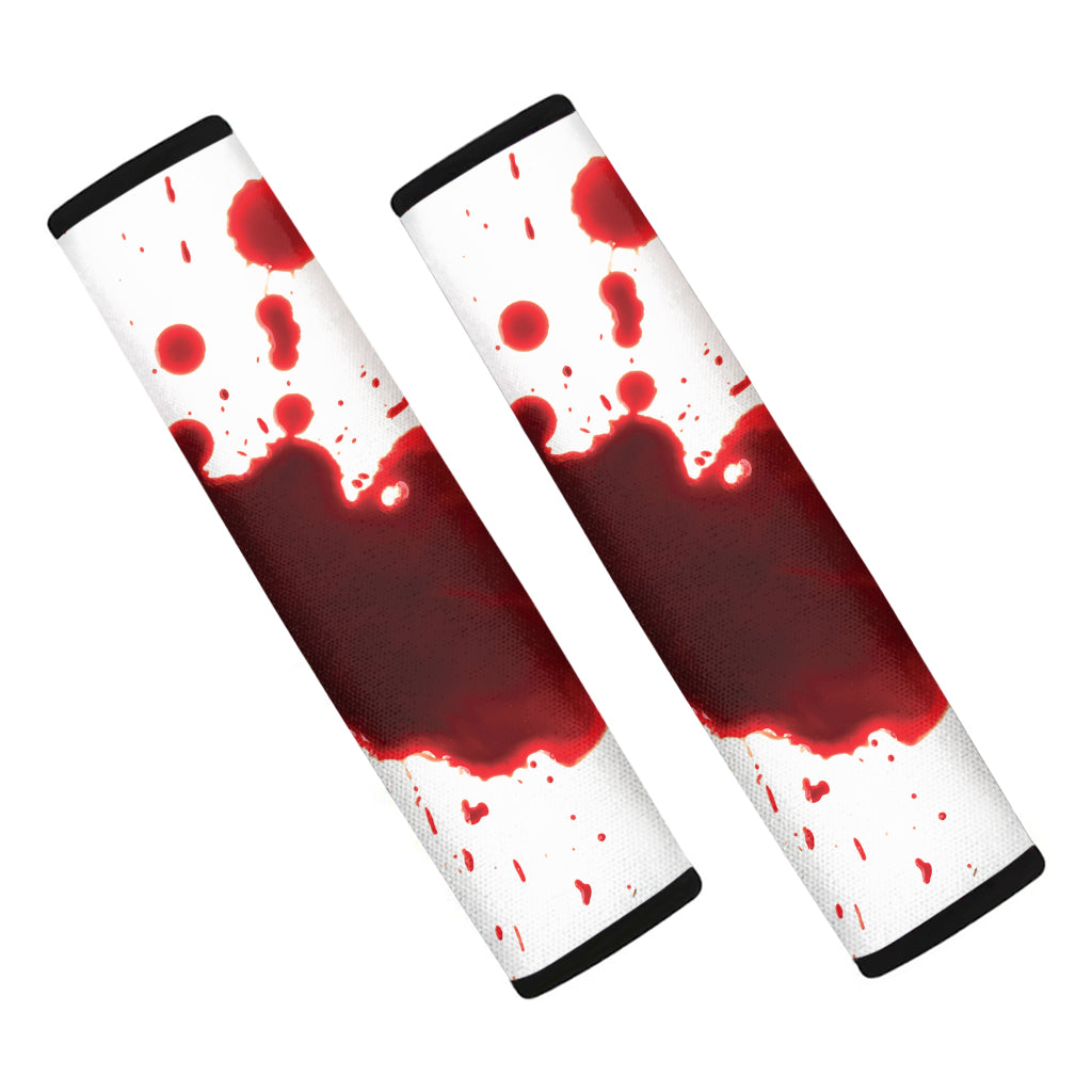 Blood Splashed Print Car Seat Belt Covers