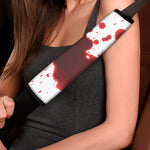 Blood Splashed Print Car Seat Belt Covers