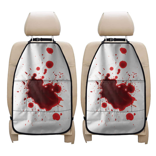 Blood Splashed Print Car Seat Organizers