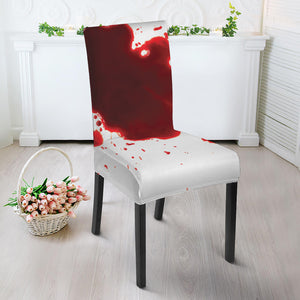 Blood Splashed Print Dining Chair Slipcover