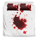Blood Splashed Print Duvet Cover Bedding Set
