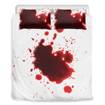 Blood Splashed Print Duvet Cover Bedding Set