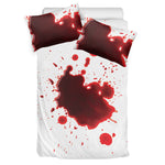 Blood Splashed Print Duvet Cover Bedding Set