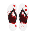 Blood Splashed Print Flip Flops