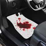 Blood Splashed Print Front and Back Car Floor Mats