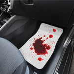 Blood Splashed Print Front and Back Car Floor Mats