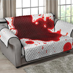 Blood Splashed Print Loveseat Protector