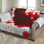 Blood Splashed Print Loveseat Protector