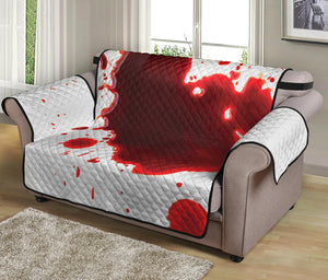 Blood Splashed Print Loveseat Protector