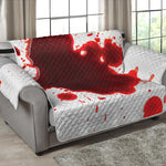 Blood Splashed Print Loveseat Protector