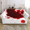 Blood Splashed Print Loveseat Slipcover