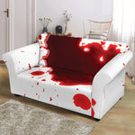 Blood Splashed Print Loveseat Slipcover