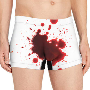 Blood Splashed Print Men's Boxer Briefs