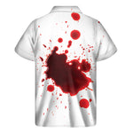 Blood Splashed Print Men's Short Sleeve Shirt