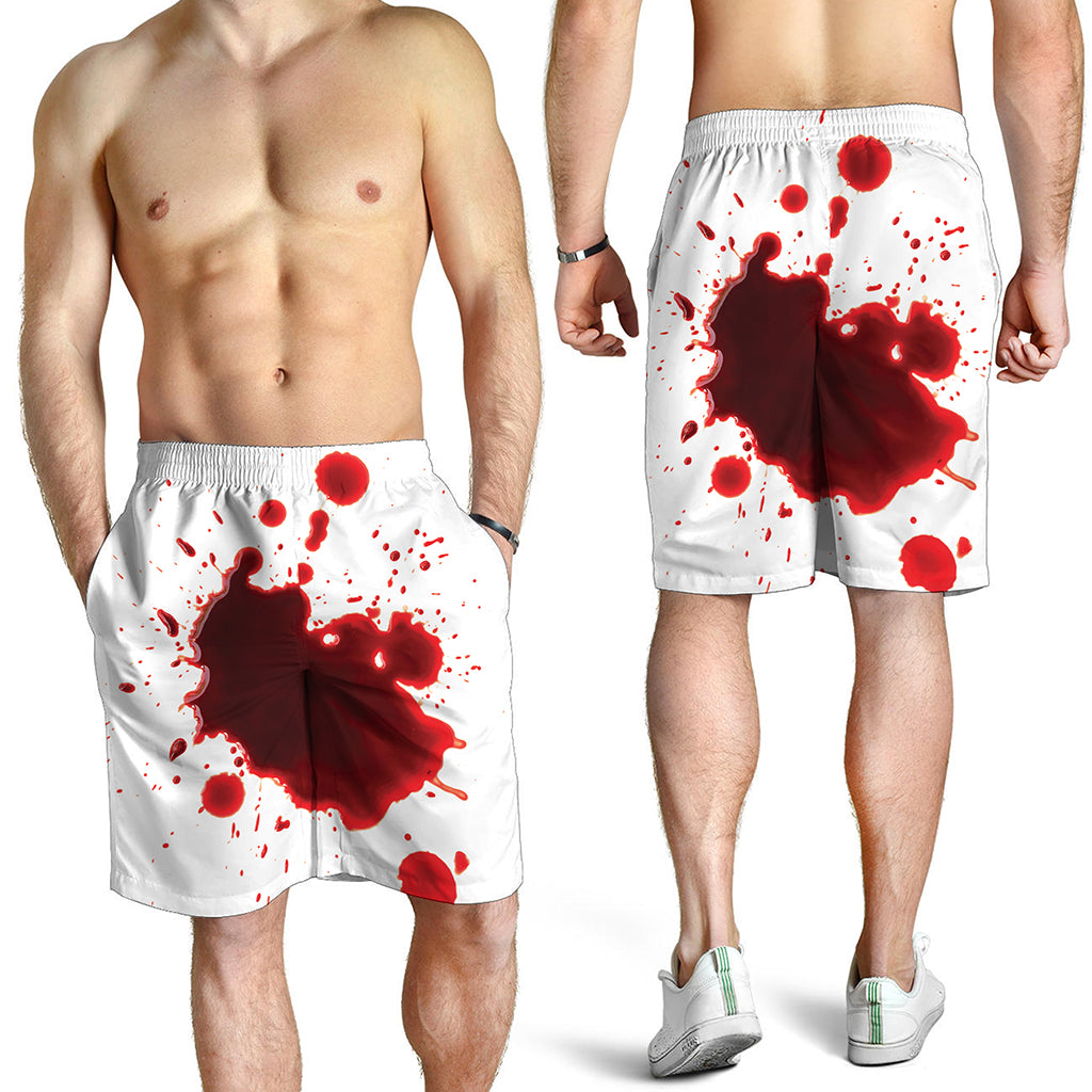 Blood Splashed Print Men's Shorts