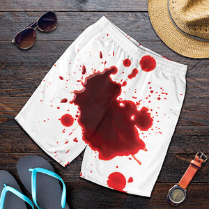 Blood Splashed Print Men's Shorts