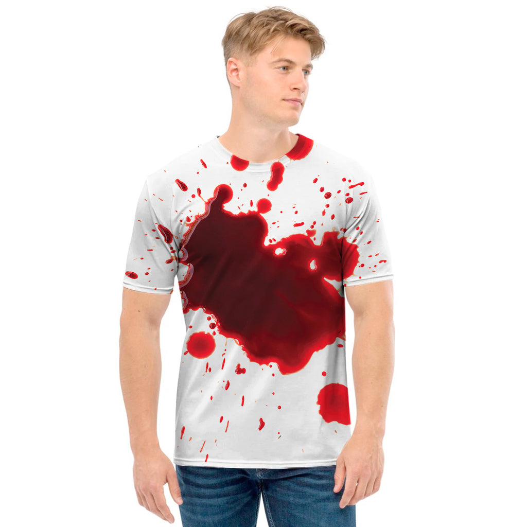 Blood Splashed Print Men's T-Shirt