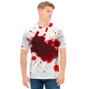 Blood Splashed Print Men's T-Shirt