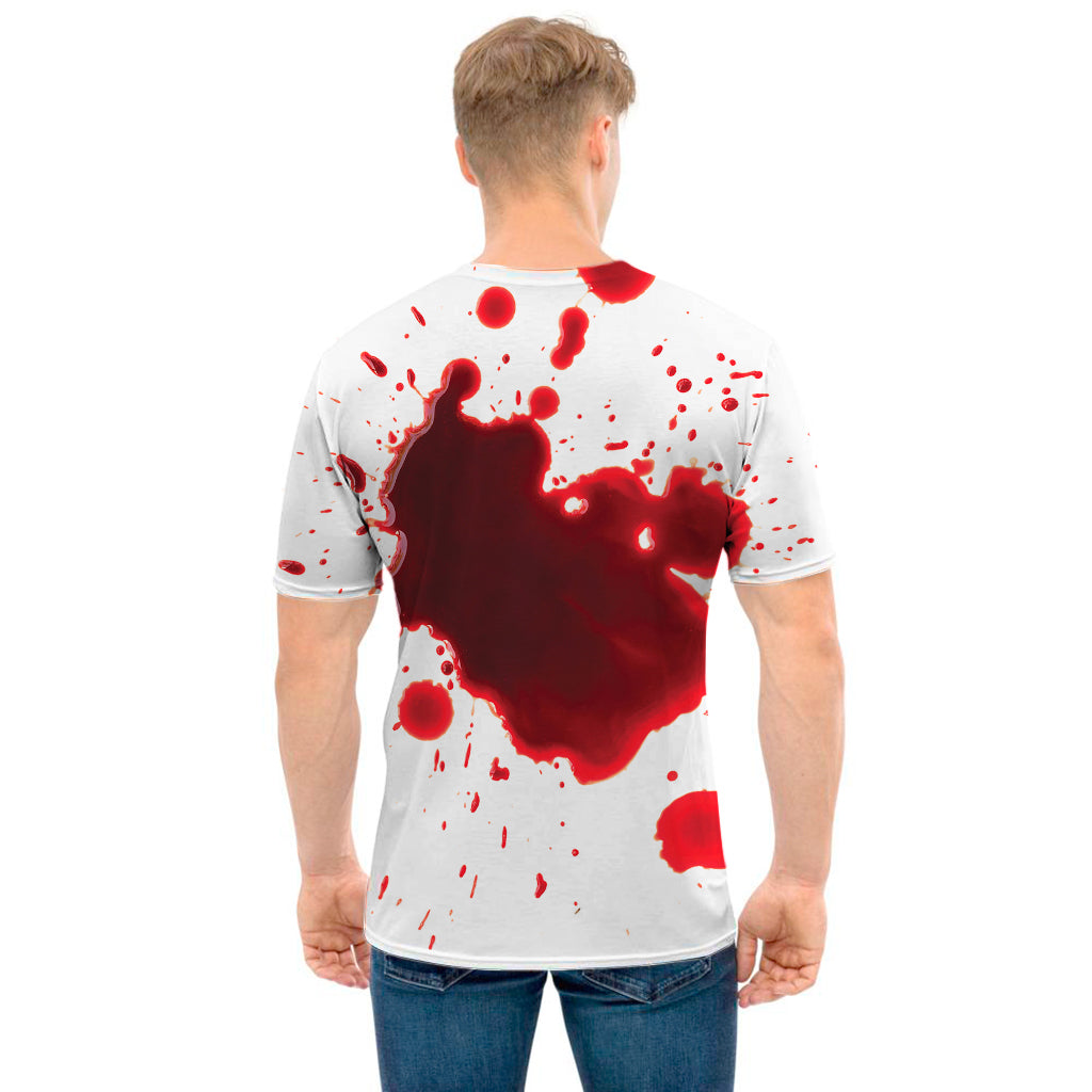 Blood Splashed Print Men's T-Shirt