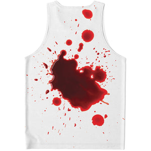 Blood Splashed Print Men's Tank Top