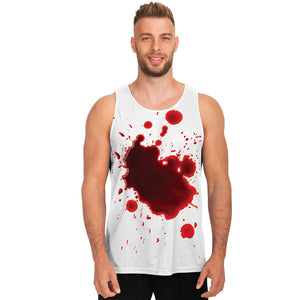 Blood Splashed Print Men's Tank Top