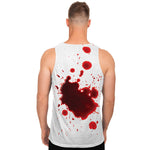 Blood Splashed Print Men's Tank Top