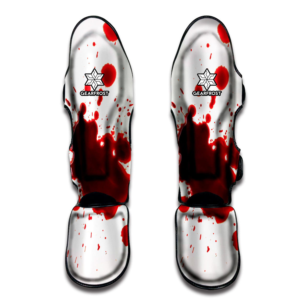 Blood Splashed Print Muay Thai Shin Guard