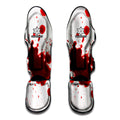 Blood Splashed Print Muay Thai Shin Guards