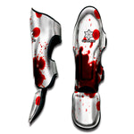 Blood Splashed Print Muay Thai Shin Guard