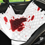 Blood Splashed Print Pet Car Back Seat Cover