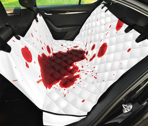 Blood Splashed Print Pet Car Back Seat Cover