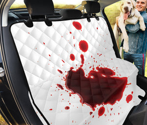 Blood Splashed Print Pet Car Back Seat Cover