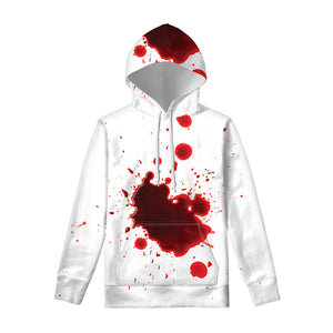 Blood Splashed Print Pullover Hoodie