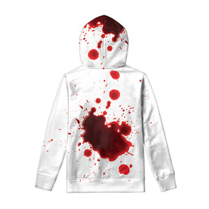 Blood Splashed Print Pullover Hoodie