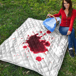 Blood Splashed Print Quilt