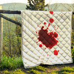 Blood Splashed Print Quilt
