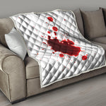 Blood Splashed Print Quilt