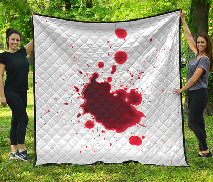 Blood Splashed Print Quilt