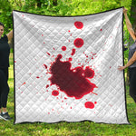 Blood Splashed Print Quilt