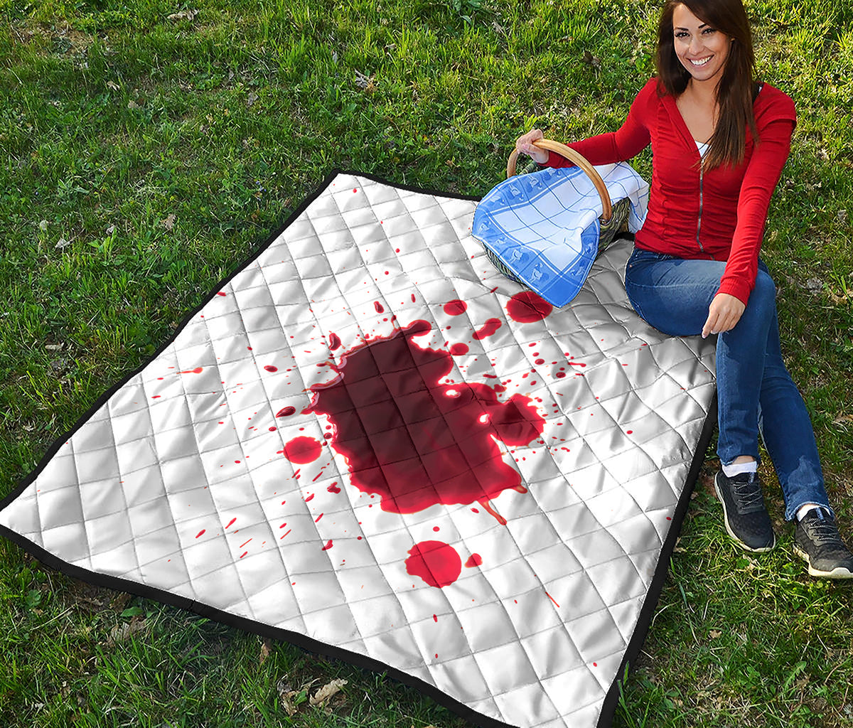 Blood Splashed Print Quilt
