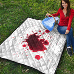 Blood Splashed Print Quilt