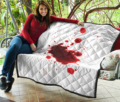 Blood Splashed Print Quilt
