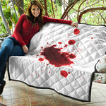 Blood Splashed Print Quilt