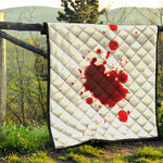 Blood Splashed Print Quilt